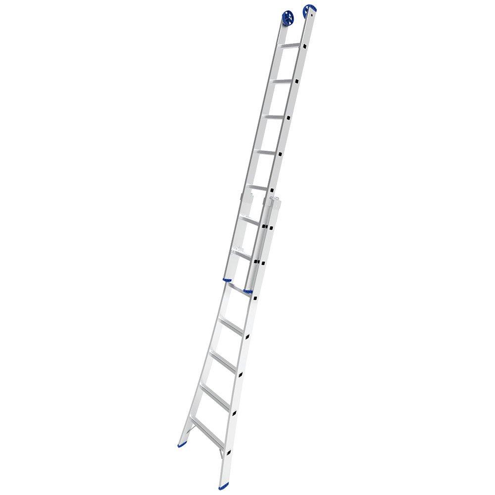 Escada Extensível 3x1 2x7 Degraus em Alumínio Suporta 150kg Robusta 3 Posições Uso - MOR - Home & Living