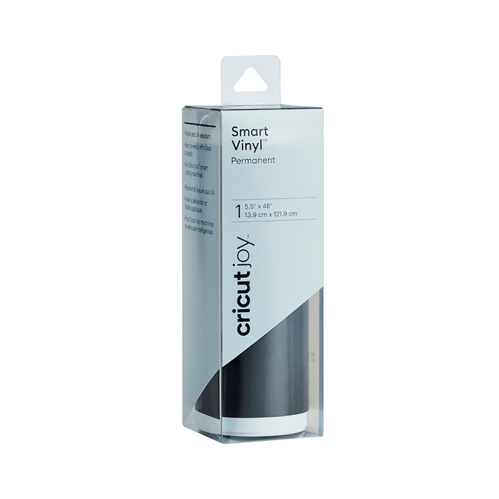Vinil Permanente Brilhante Smart para Cricut Joy 14x122cm - Preto