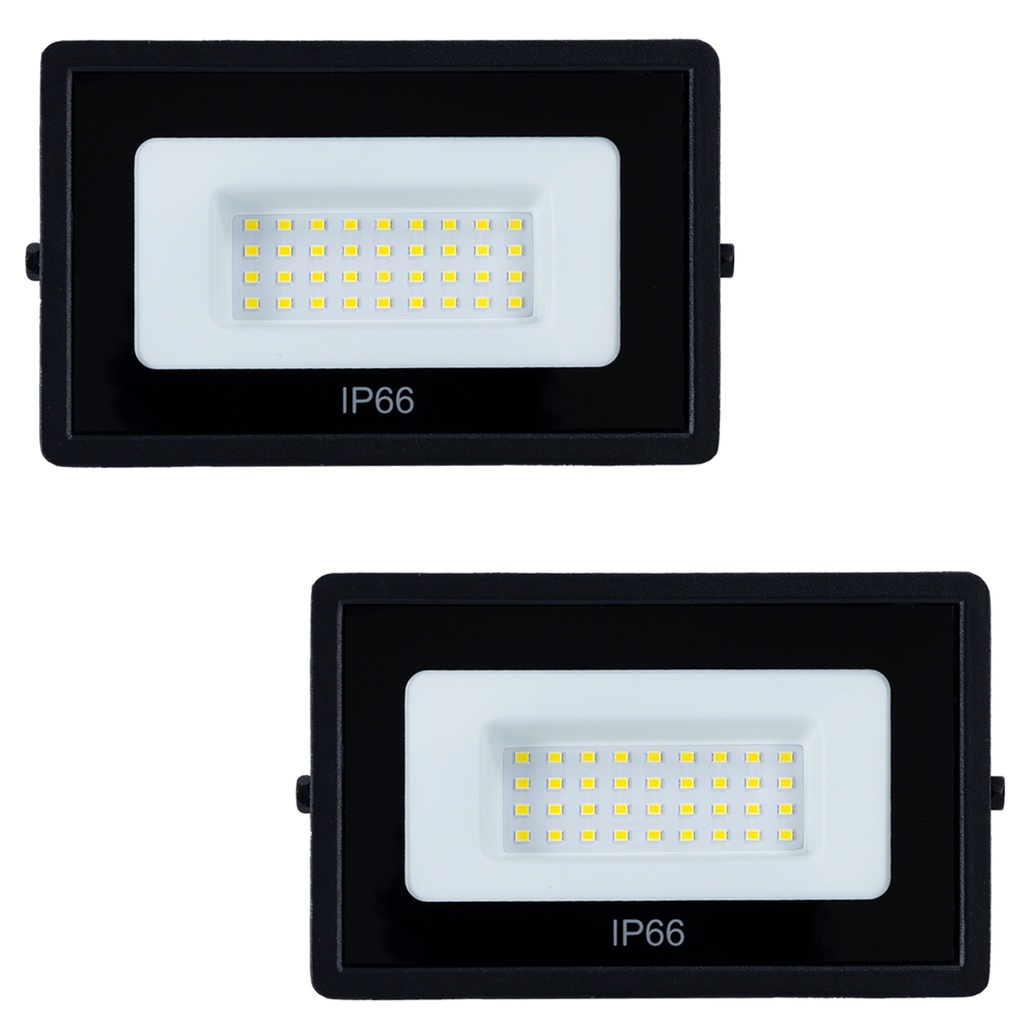 Kit 2 Refletor Led 100w Holofote bivolt Prova Dágua Ip66 Branco Frio