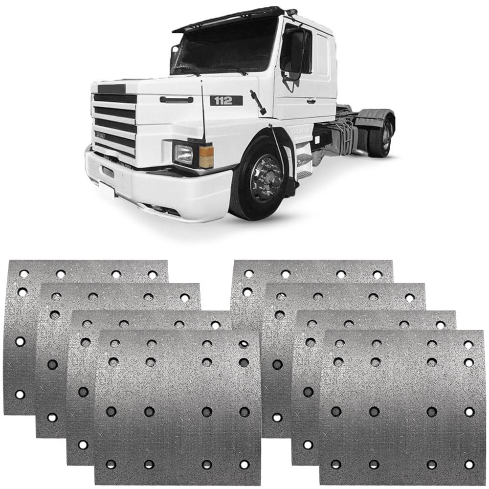 Lona Freio Traseira Scania T 112 R 142 81 a 91 Lonaflex L497 em Oferta na Shopee