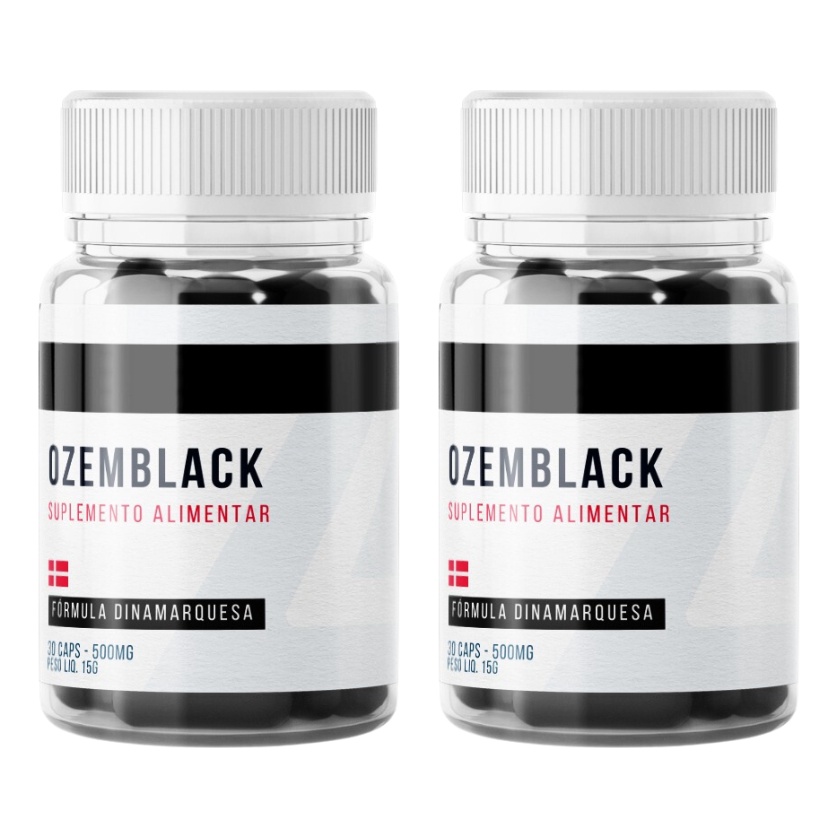 Kit 2 Suplemento Para Emagrecer Como Tomar Ozemblack Dosagem