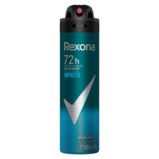 Desodorante Antitranspirante Aerosol Masculino Rexona Impacto 72 horas 150ml