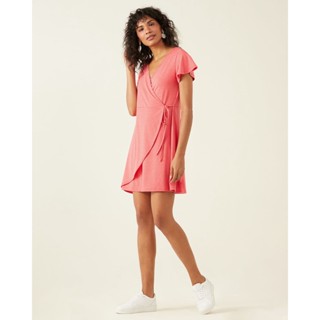 Vestido Transpassado Malha Viscose Malwee