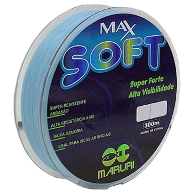 Linha Maruri Monofilamento Soft Max Soft Blue 300m