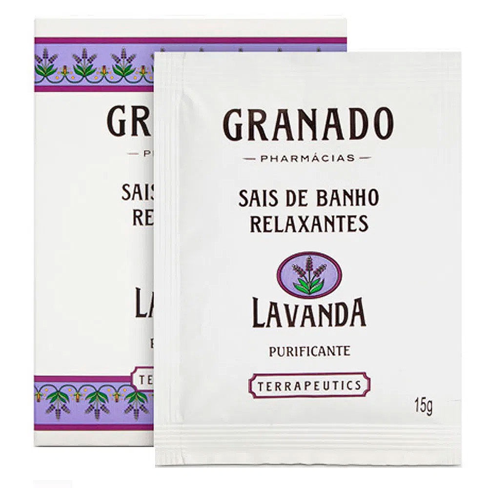 Sais de Banho Terrapeutics Lavanda 5 x 15g - Granado