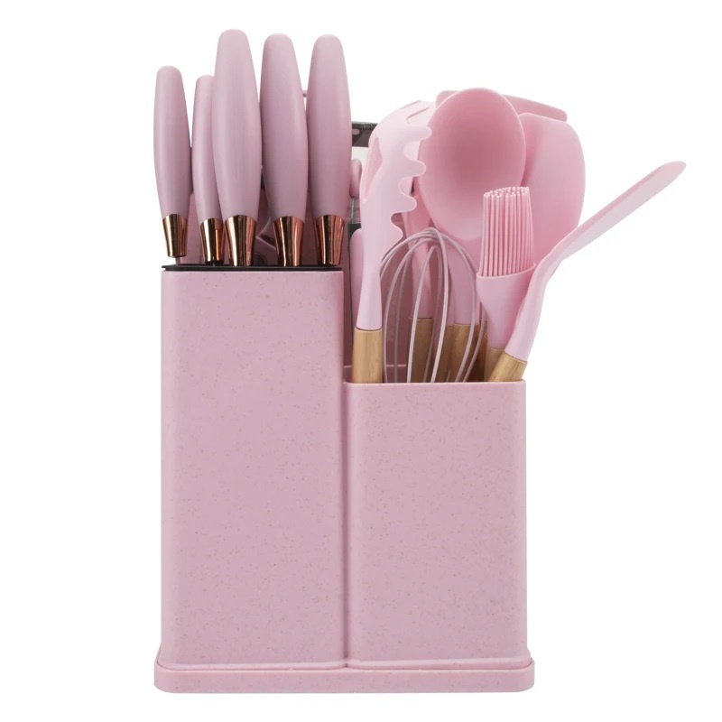 Kit 19 Peças - Jogo de Utensílios de Cozinha em Silicone Completo - Antiaderente e Resistente ao calor