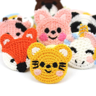 21 Pçs Animais Dos Desenhos Animados Fio De Lã Bordado Remendos Apliques Para DIY Headwear Hairpin Roupas Saco Artesanat em Oferta na Shopee