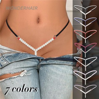 Calcinha Fio-Dental Feminina Sexy Em V Pérola Lingerie Respirável
