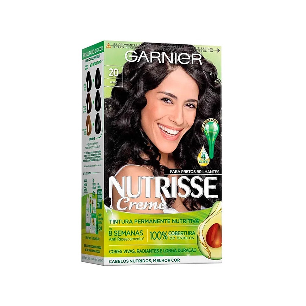 Tintura Nutrisse 20 Preto Absoluta em Oferta na Shopee