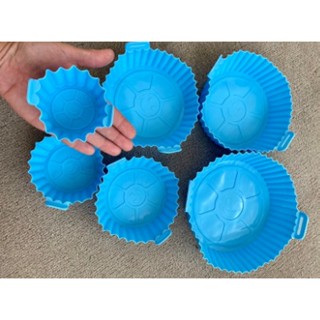 Forma De Silicone Airfryer Kit 6 Protetor Antiaderente Tamanhos Variados