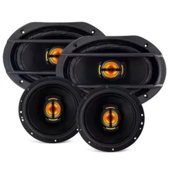 Kit Som Automotivo Falante JB669 6x9" 220W 4Ω Preto Fácil Instalar Leson - 2LS055669