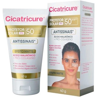 Protetor Solar Cicatricure Antissinais Efeito Matte FPS 50 40g