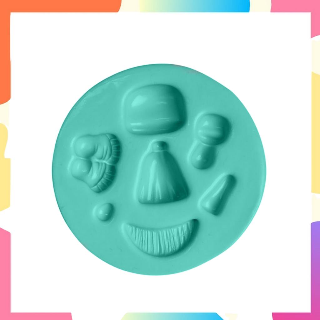 Molde De Silicone Para Biscuit Pequeno Santo Aplique Lembrancinha de Porcelana Fria