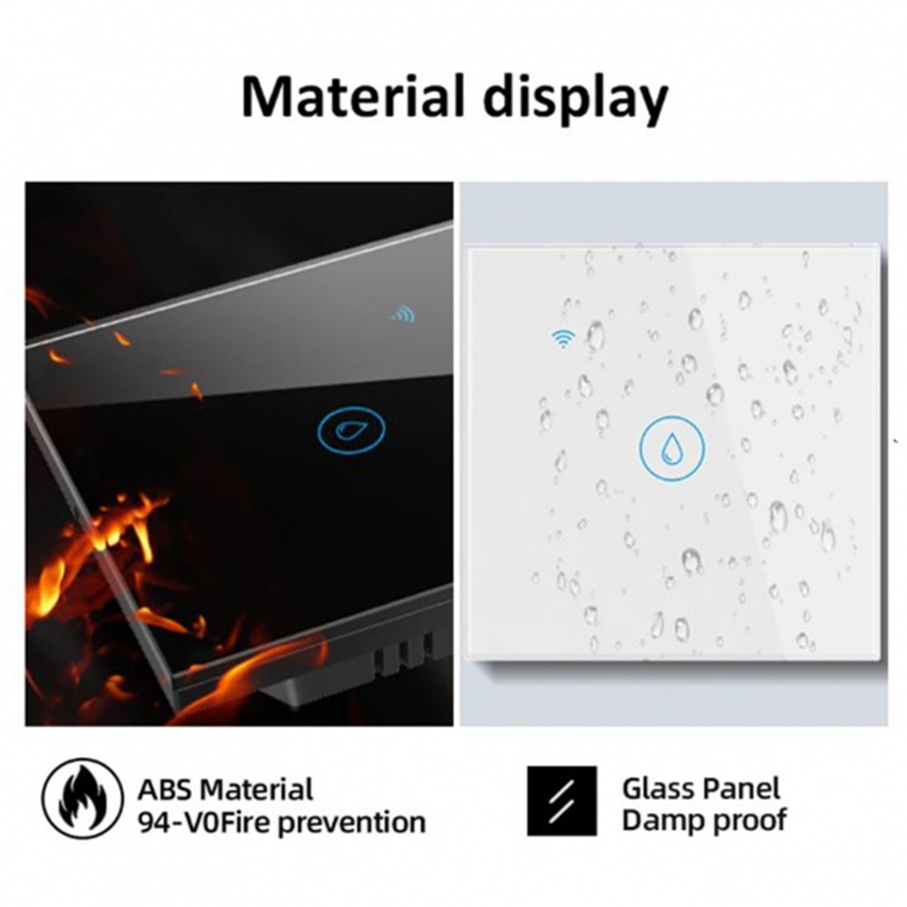 Para Tuya Smart Touch Switch Remote Control Controle Remoto De Voz WiFi Inteligente 20A Alto