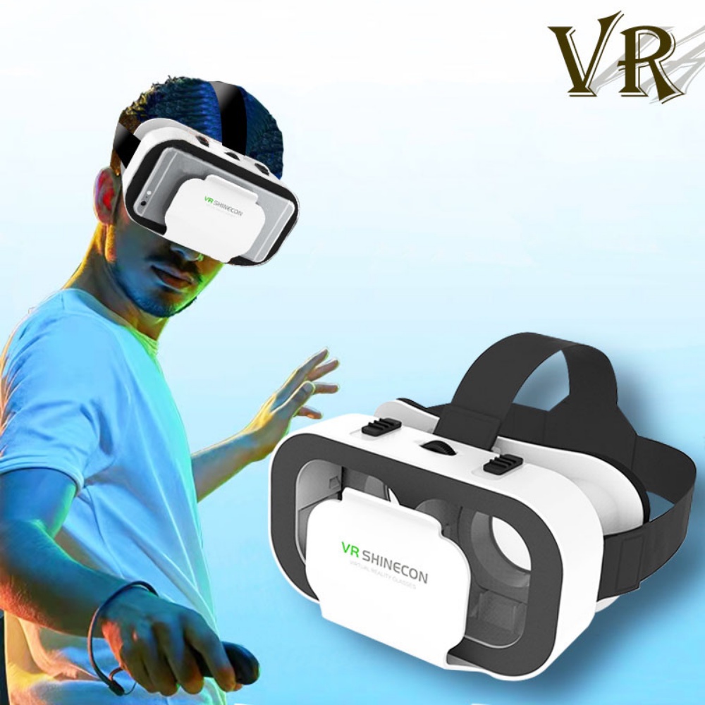 Fones De Ouvido 3D VR Óculos De Realidade Virtual Lentes De Capacete Inteligentes Com Controladores Binóculos