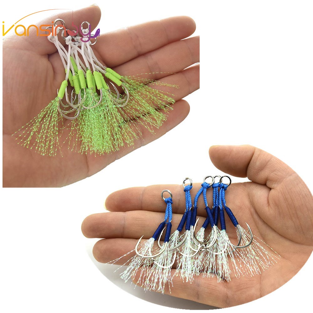 1PCS 10 #-20 Anzóis Auxiliares De Pesca