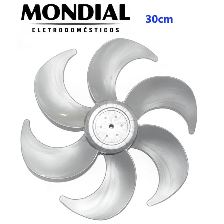 HÉLICE PARA O VENTILADOR MONDIAL 30CM  - PRATA