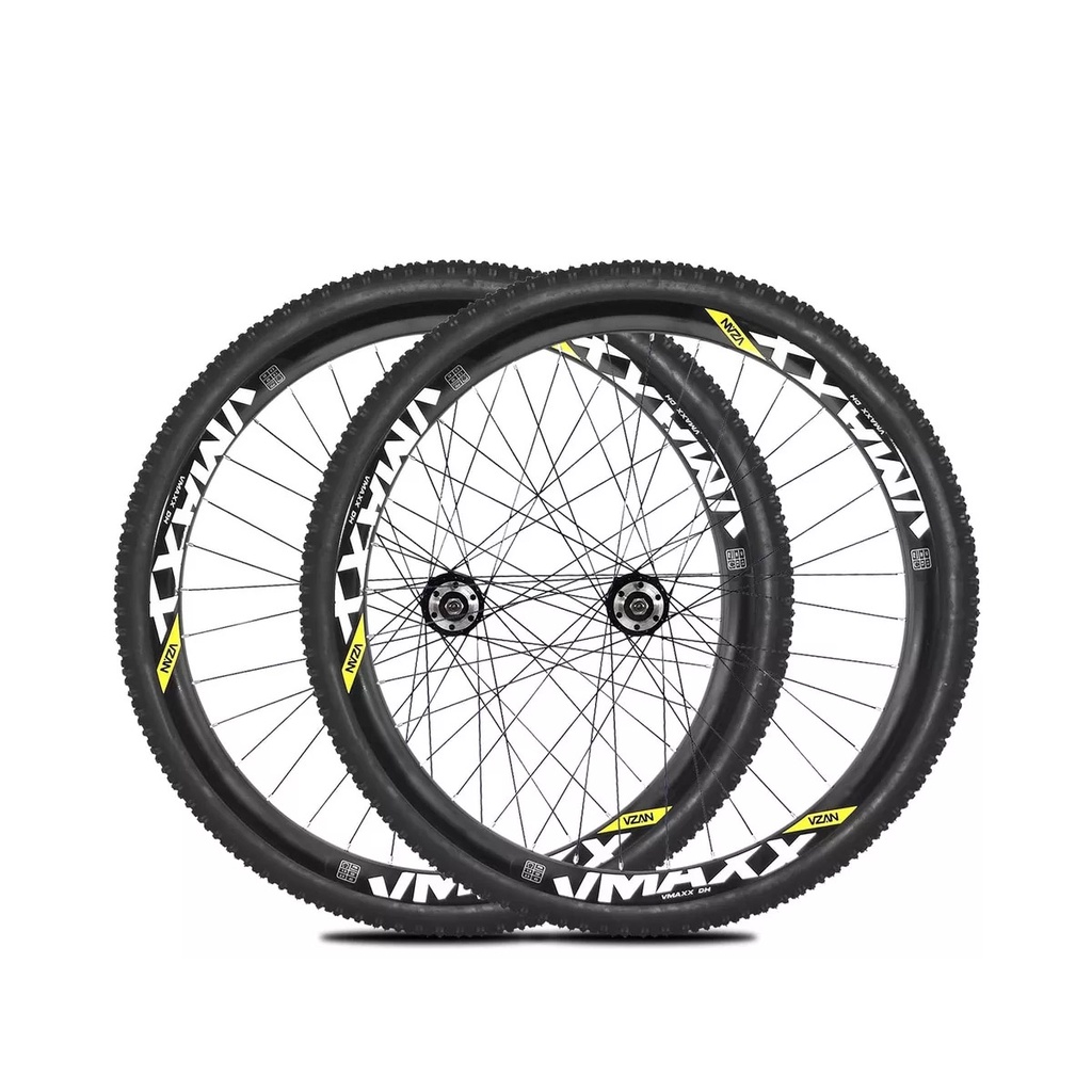 Par de Roda 26 Vzan Vmaxx Cubo Rosca GTS Pneu Camara Barato