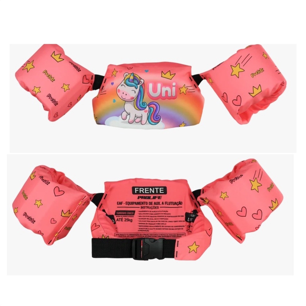 Colete Infantil Boia Flutuador Criança Prolife Piscina Praia