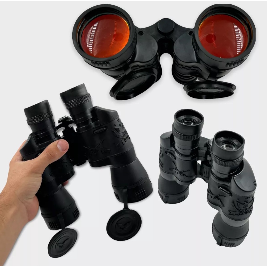 Imagem Binóculo Profissional 20x50 Diurno E Noturno Longo Alcance 10KM Emborrachado