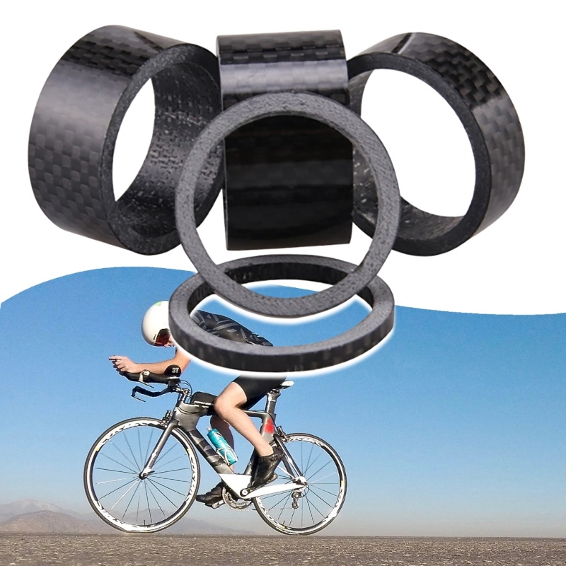 TENB 5 Pçs Bicicletas Fone Ouvido Espaçador Haste Dianteira Garfo Arruela Dianteiro Espaçadores Para Mountain Bike