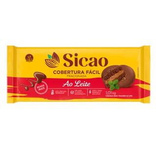 Cobertura Fácil Chocolate Ao Leite Fracionado Barra 1,01kg - Sicao
