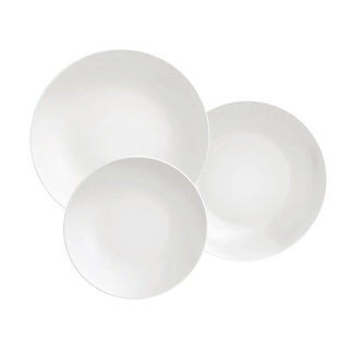 Aparelho Jogo De Jantar Pratos Porcelana Branco Tramontina 12 Peças em Oferta na Shopee