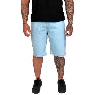 Bermuda Jeans Masculina Slim Plus Size Lycra 48 50 52 54 56