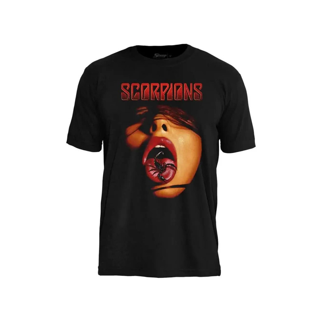 Camiseta Rock Scorpions Musica Banda Escorpião Camisa Blusa Unissex Masculino Feminino 100% Algodão Premium Streetwear