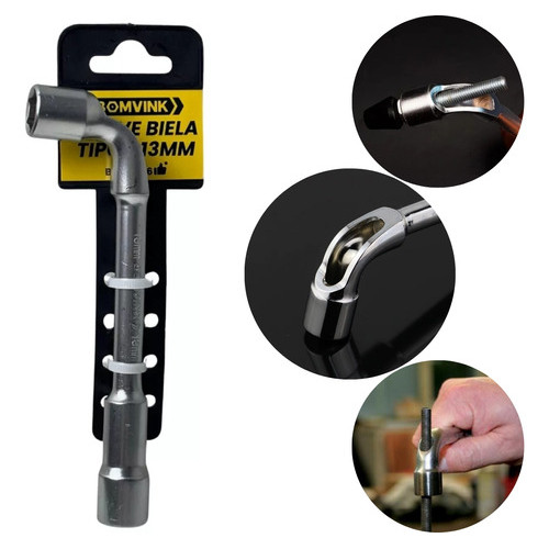 Chave Biela Tipo L De 13mm Vazada Com Furo Passante