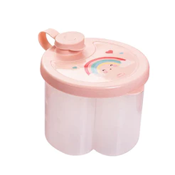 Dosador De Leite Em Pó Plasútil Arco Íris 330ml Rosa