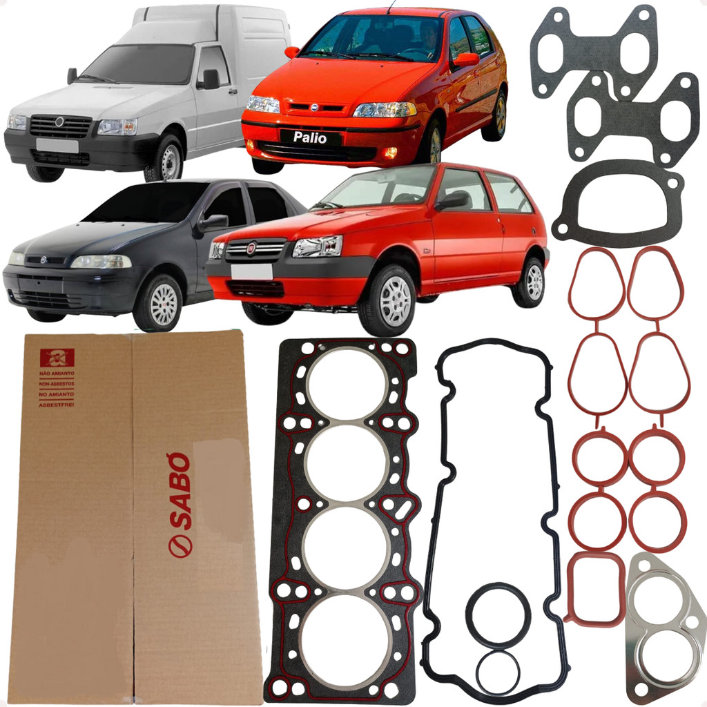 Jogo Junta Superior Cabeçote Sabó Fiorino Palio Siena Uno 1.0 1.3 8v Fire em Oferta na Shopee