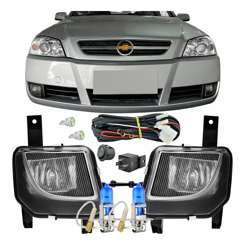 Kit Completo Farol Milha Astra 2003 04 à 12 Zafira 2005 à 12