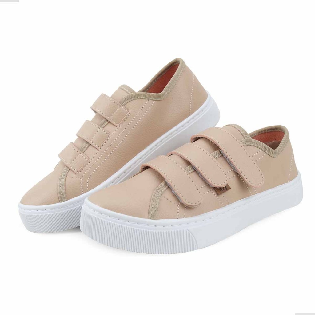 Tênis Feminino Slip On Iate: Conforto e Estilo Velcro, Leve e Prático! Ref.1170