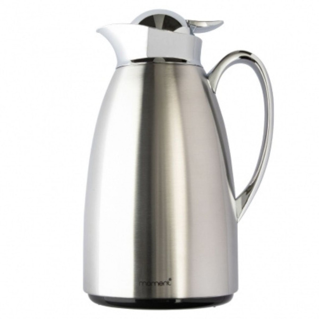 Garrafa Térmica Inox Jarra Ampola Vidro Café Quente Luxo 1L em Oferta na Shopee
