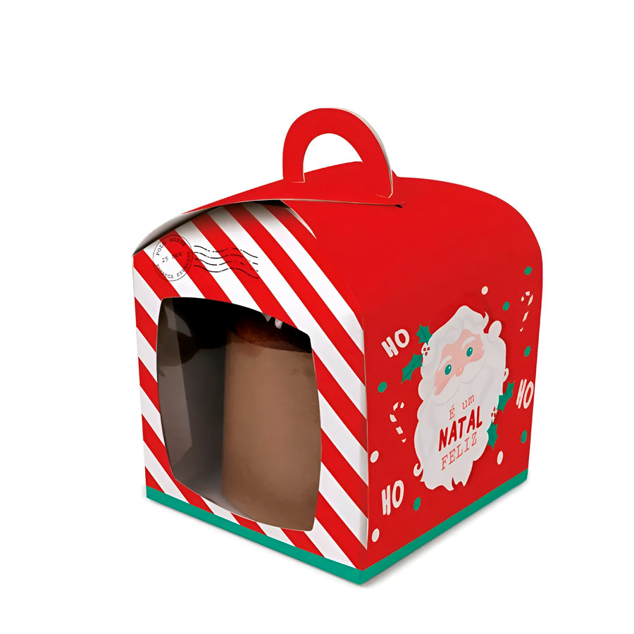 Caixa Panetone de Natal - Polo Norte - 10 unidades - Cromus - Rizzo