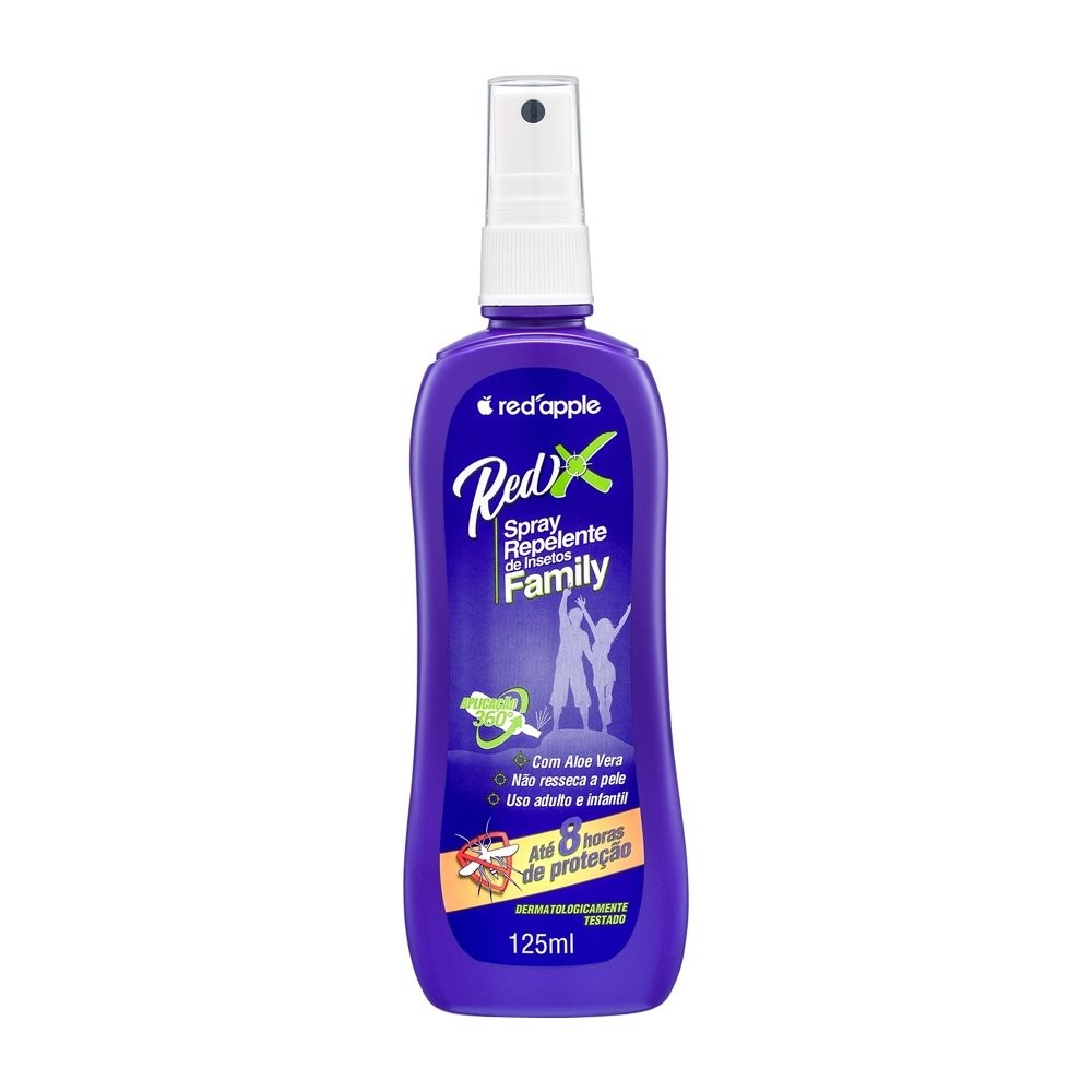 Repelente de Insetos Red Apple - Spray Redx Family 125ml - Beauty