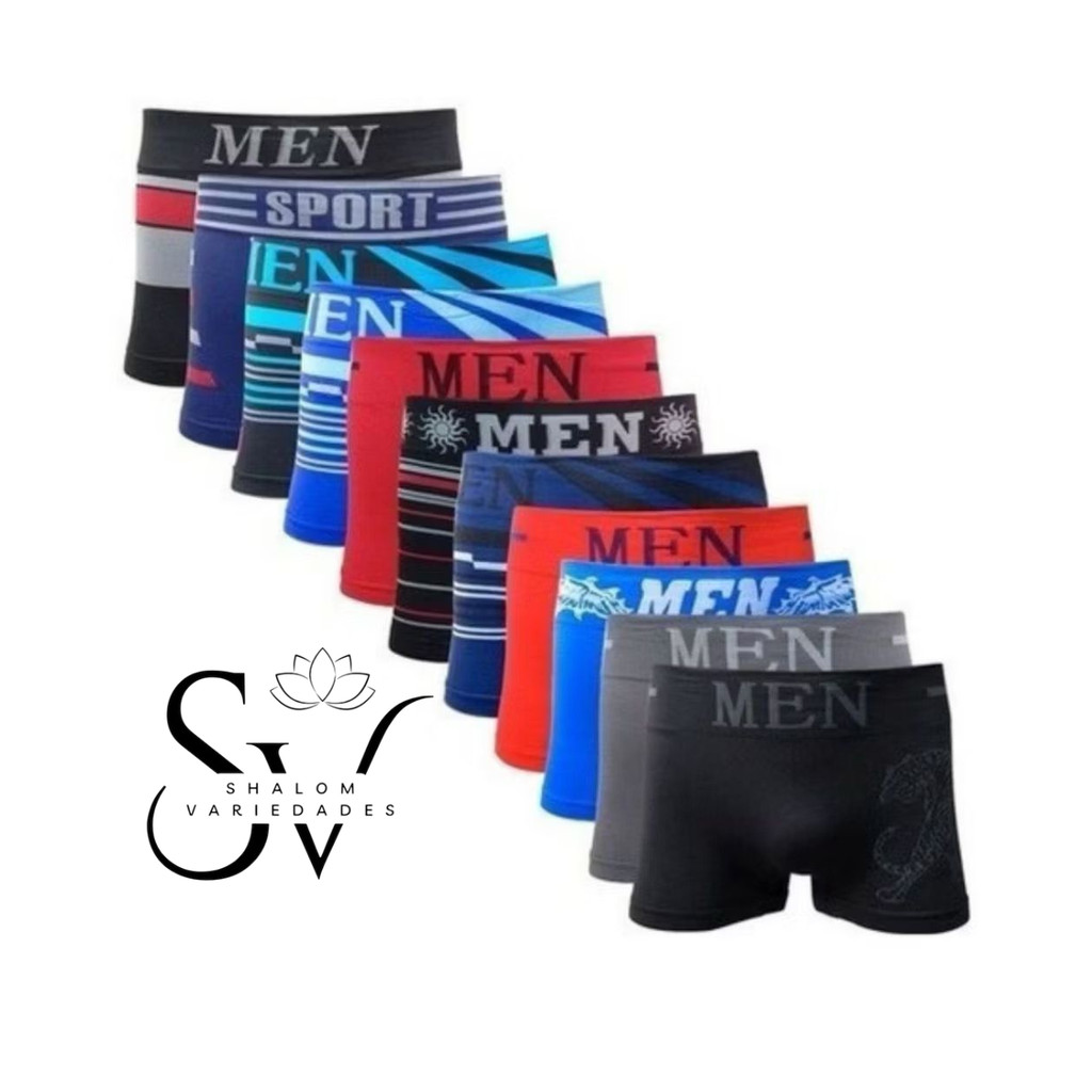Kit 3, 6, 9 e 12 Cuecas Masculina Boxer Masculino Microfibra Alta Qualidade