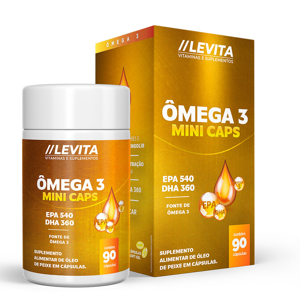 Ômega 3 Mini Caps - 90 Cápsulas C/ Dha 360 em Oferta na Shopee