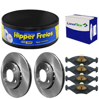 Kit Pastilha Disco Courier 1.6 2001 A 2009 Diant Ventilado em Oferta na Shopee