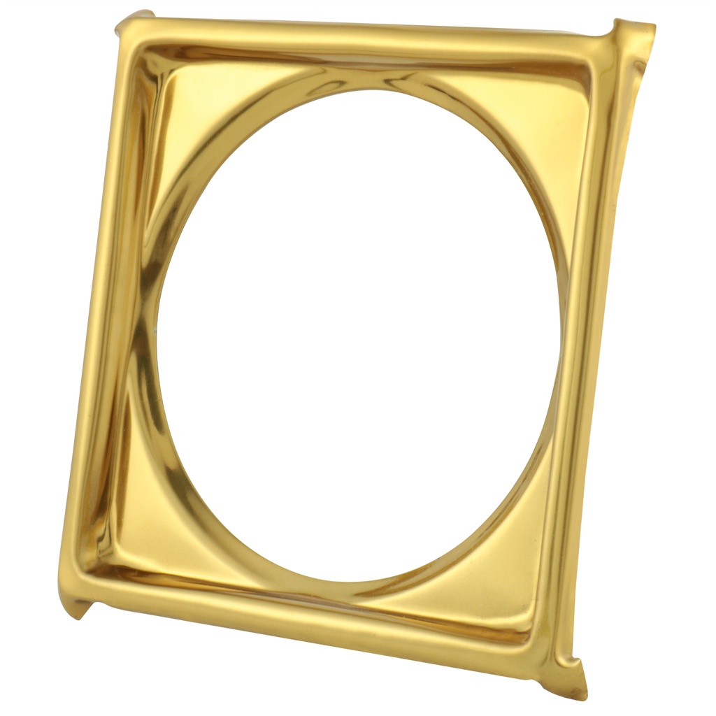 Porta Grelha Ralo Click 10x10 Quadrado Inox 304 Dourado Gold