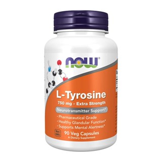 L-tirosina 750mg Now Foods L-Tyrosine 90 Veg Caps