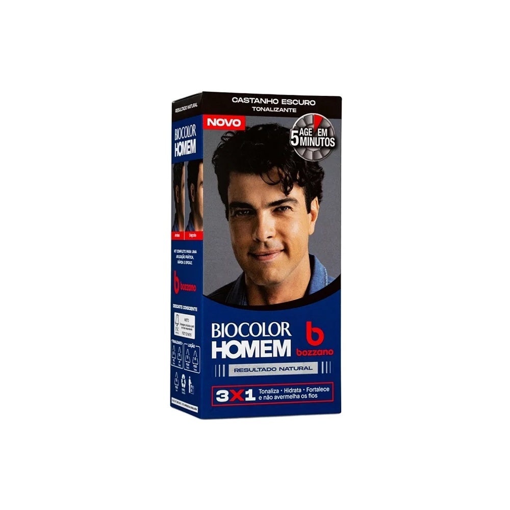 Tonalizante Biocolor Homem Castanho Escuro