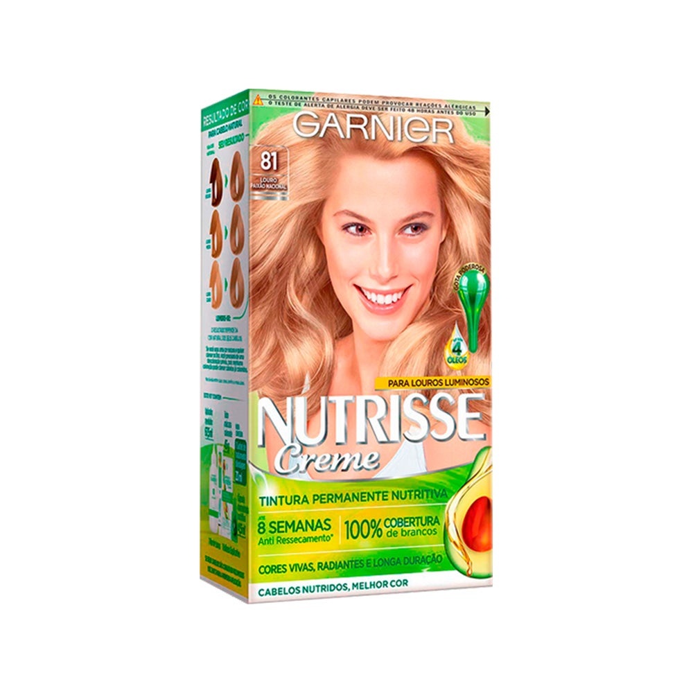 Tintura Nutrisse 81 Louro Paixao Nacional - Beauty