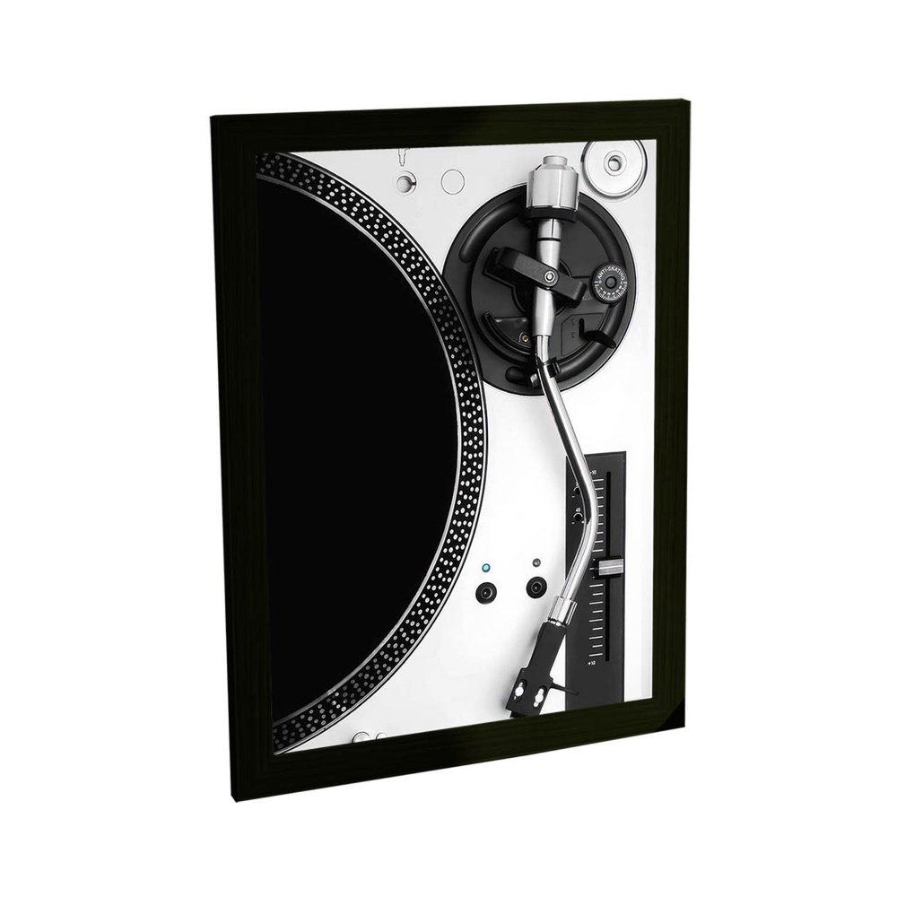 Quadro Decorativo A4 Mesa De Som Dj Musica Eletrônica Rap Funk