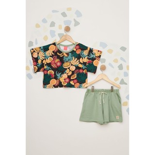 Conjunto Juvenil Feminino Floral