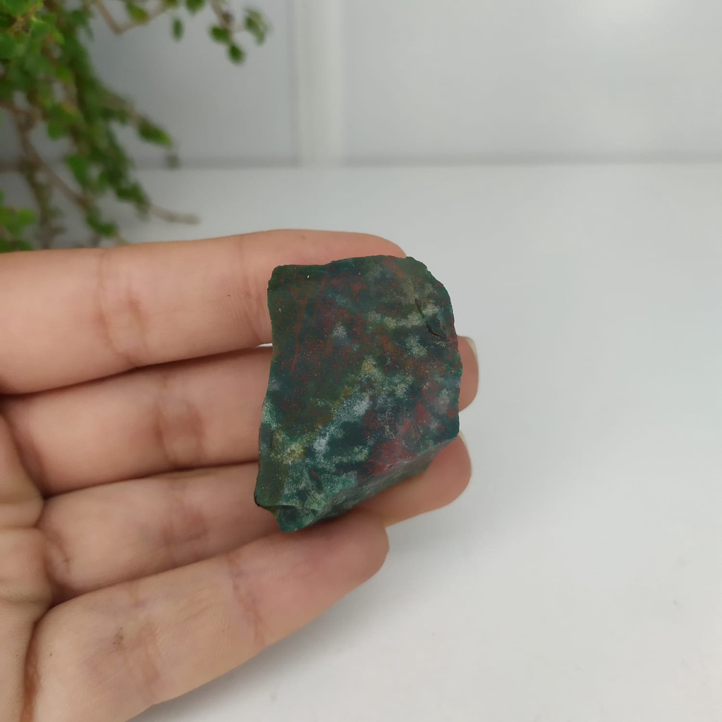 PEDRA BRUTA JASPE SANGUÍNEO – FORTALECIMENTO CORPO FÍSICO / NATURAL CRISTAL