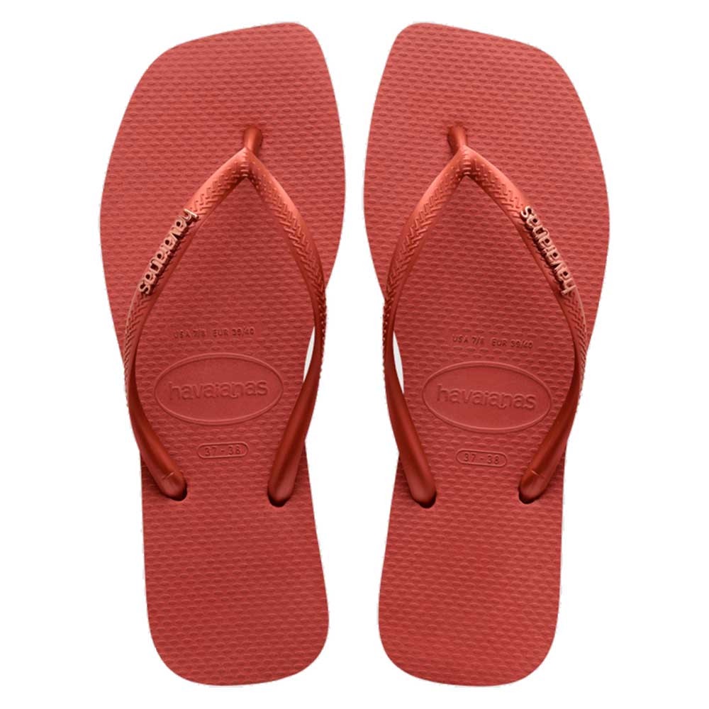 Chinelo Havaianas Slim Square Logo Meta...