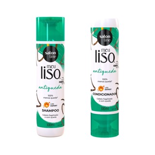 Kit Shampoo e Condicionador Meu Liso Antiqueda