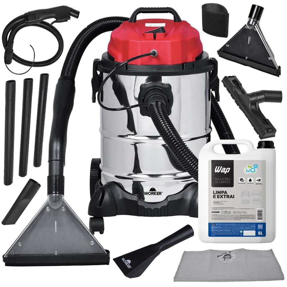 Extratora Aspirador de Pó Limpa Sofá Colchão com Produto